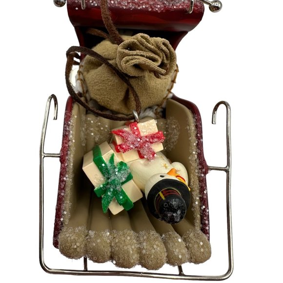 Hallmark Keepsake Ornament Santa's Magic Sleigh 2003 Waiting For Santa Collectio - Picture 8 of 13